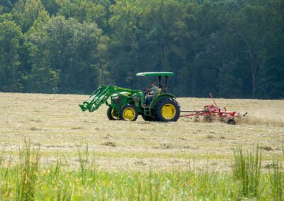Tractor in the field
