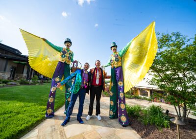 Men with festival clothes