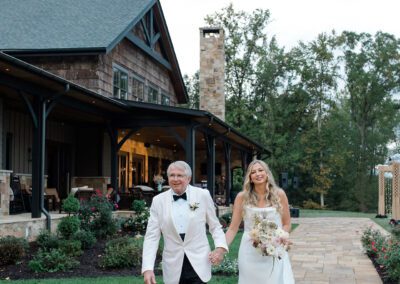 Bride with her father