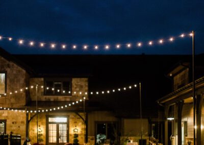 House lights at night