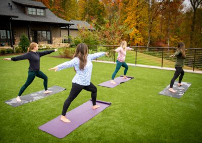 Outdoor yoga