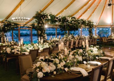 Wedding venue with decorations